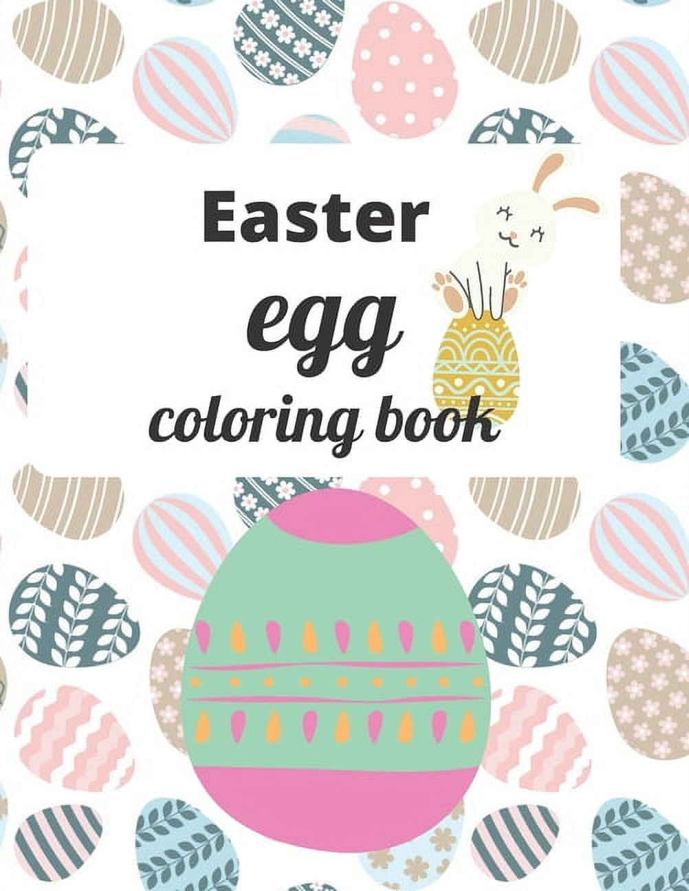 Easter egg coloring book: A Coloring Book of 35 Unique Easter egg Coe Stress relief Book Designs Paperback (Paperback)