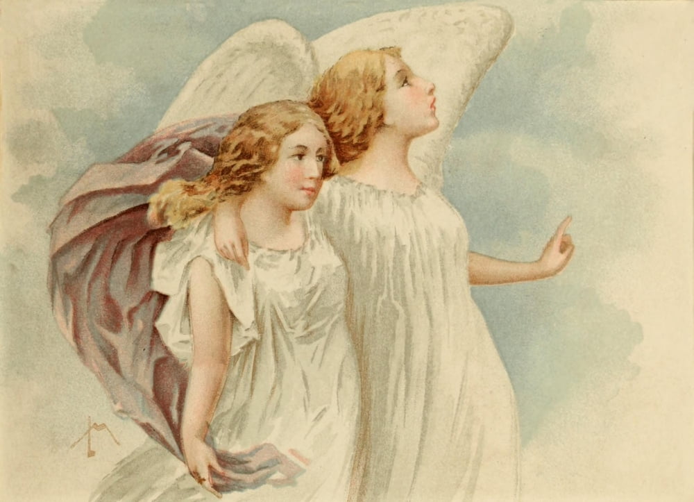 Easter in Heaven 1896 As it is in Heaven Canvas Art - Louis Meynelle (24 x 36)