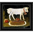 thumbnail image 1 of Easter lamb 20x20 Black Ornate Wood Framed Canvas Art by Pirosmani, Niko, 1 of 2