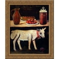 thumbnail image 1 of Easter lamb on Easter table 20x24 Gold Ornate Wood Framed Canvas Art by Pirosmani, Niko, 1 of 2