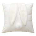 thumbnail image 1 of Easter rabbit pillowcases 18x18 inches, cute 3D plush ears and fluffy tail decorative pillowcases, soft cushion covers suitable for spring and Easter home decoration, 1 of 6