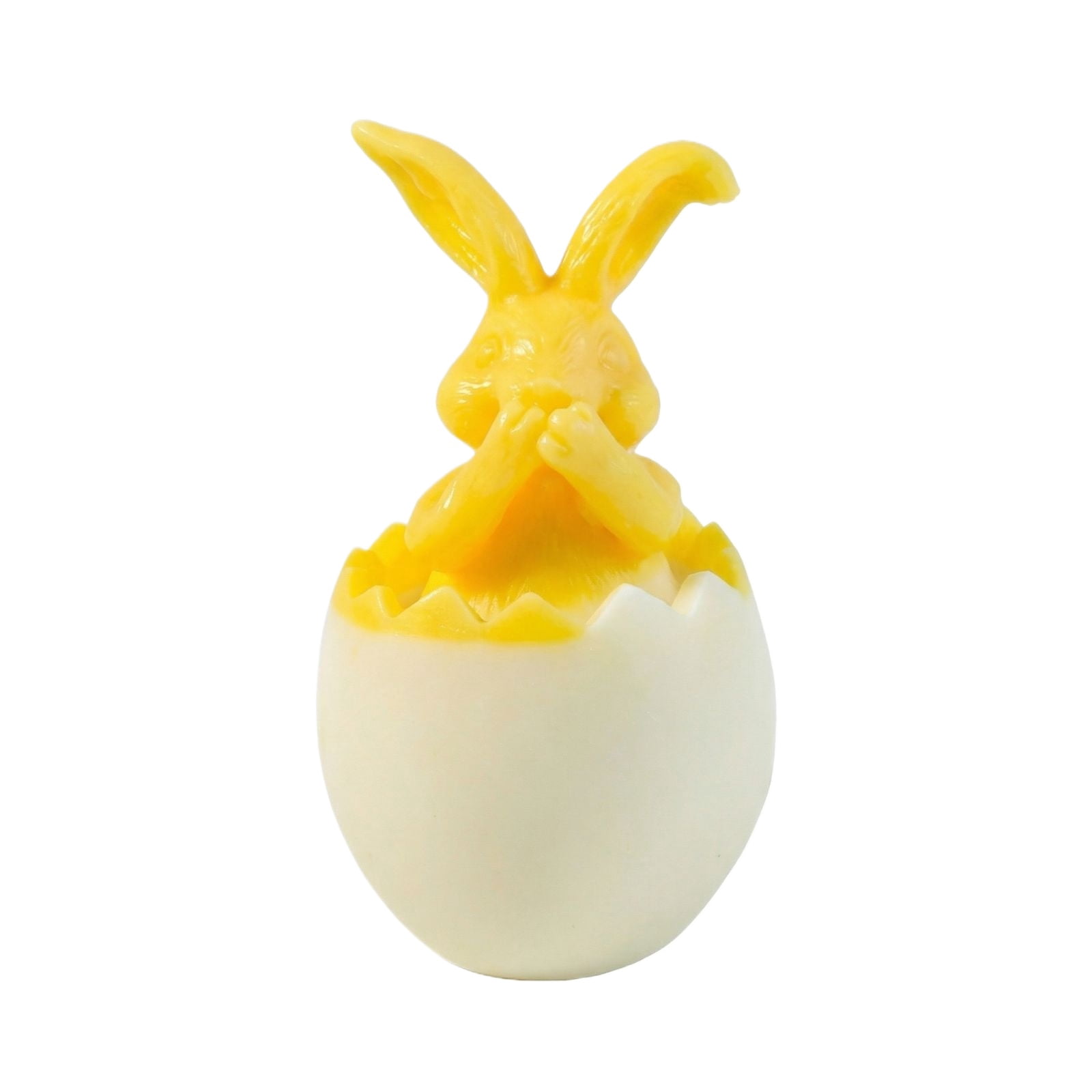 Easter silicone candle mold 5.1in bunny egg candle mold for diy easter decorations and easter decor candle making supplies