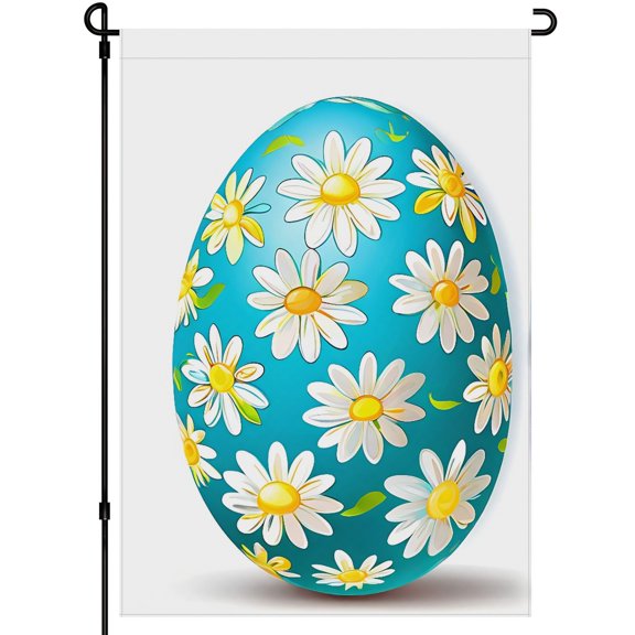 Easter-style Vivid Double Side Flag Deco for Garden Farmhouse House, Durable Colorful Easter Eggs Cute Garden Flags for Outdoor Graphic Cartoon Washable Camper Decorations 28x40 Inches