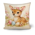 thumbnail image 1 of Easter-themed Pillowcase Suitable For Drawing Decroation Pillow Cover for Holiday Decoration Gift(A-Animal), 1 of 5