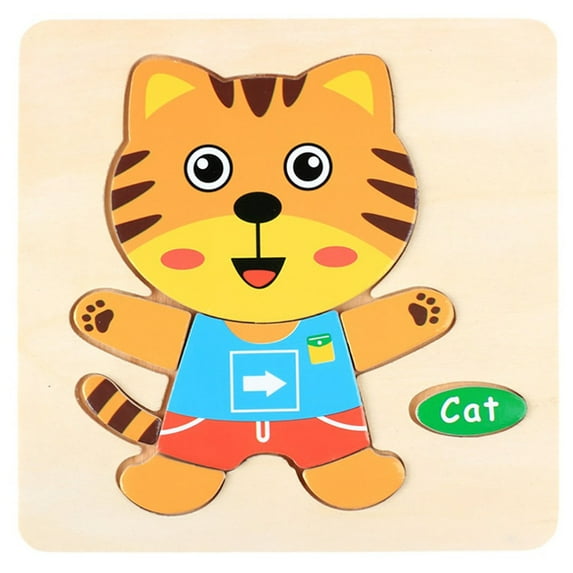 Christmas Gifts for Grandkids!Montessori Toys for Boys Girls Wooden Toddler Puzzles Kids Infant Baby Educational Learning Training Toys Animal Shape Jigsaw Eco Friendly Toy, Birthday Christmas Gifts