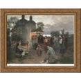 thumbnail image 1 of Easter vigil 24x20 Gold Ornate Wood Framed Canvas Art by Pymonenko, Mykola, 1 of 2