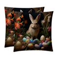 thumbnail image 1 of Easter with Unique Patterns Covers - Set of 2 Throw Pillows for Home Decor - Available in 16x16, 18x18, 20x20 Inches for Various Occasions, 1 of 6