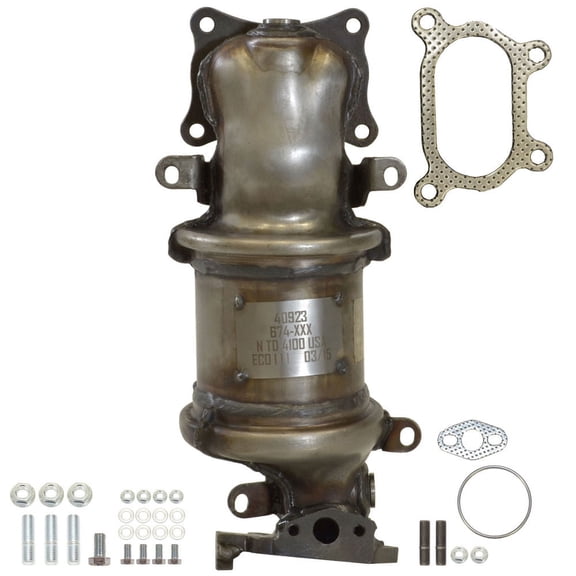 Eastern 40923 Direct Fit Exhaust Manifold W/integrated Catalytic Converter Fits select: 2008-2017 HONDA ACCORD, 2009-2022 HONDA PILOT