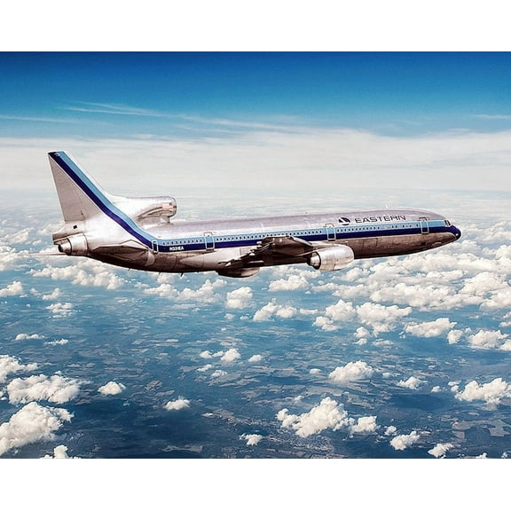 Eastern Air Lines Lockheed L-1011 TriStar Airliner - 20x30 Inch Laminated Aviation Poster - Stunning Detail and Bold Colors