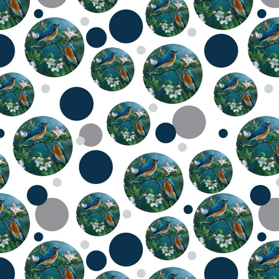 Eastern Bluebirds Blue Birds Thrush Premium Gift Wrap Wrapping Paper Roll