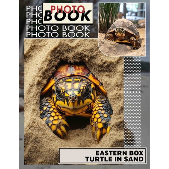 Eastern Box Turtle In Sand Photo Book: Explore 40 Stunning Images Of This Unique Turtle In Its Natural Sand Habitat, (Paperback)