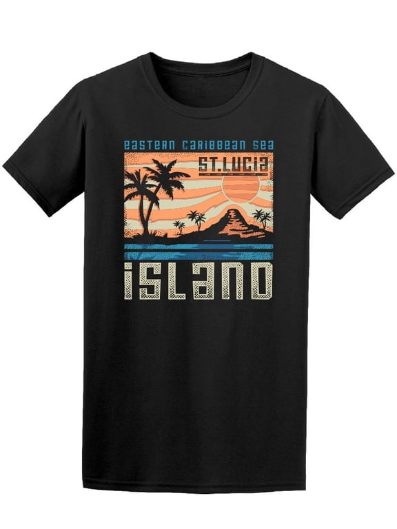 Eastern Caribbean Sea St. Lucia T-Shirt Men -Image by Shutterstock, Male x-Large