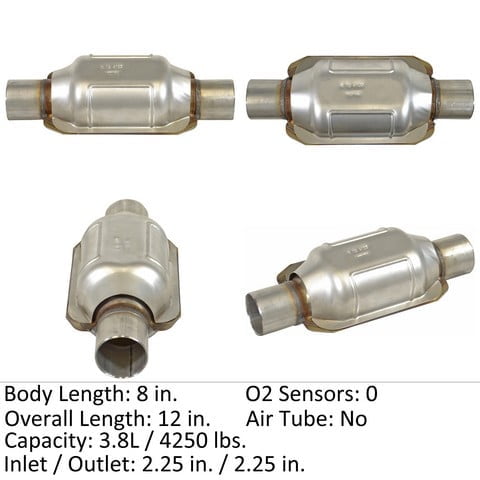 Eastern Catalytic 70248 Universal-Fit Weld-In 49-State Cat Converter Fits select: 2018-2020 TOYOTA CAMRY, 2003-2010 TOYOTA COROLLA