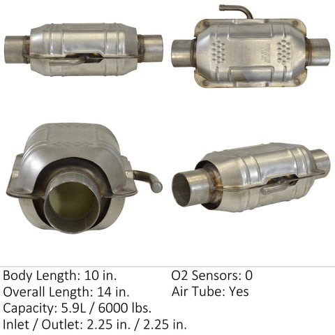 Eastern Catalytic 70421 Universal-Fit Weld-In 49-State Cat Converter