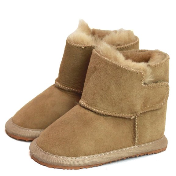 Eastern Counties Leather Baby Frankie Rubber Sole Sheepskin Boots