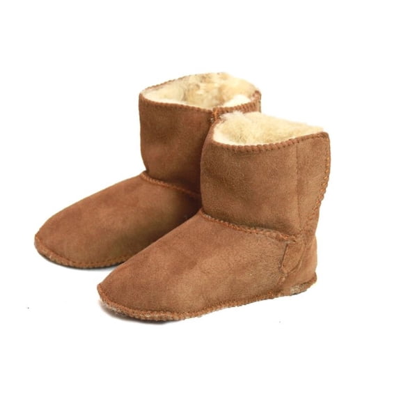 Eastern Counties Leather Baby Sheepskin Touch Fasten Tab Booties