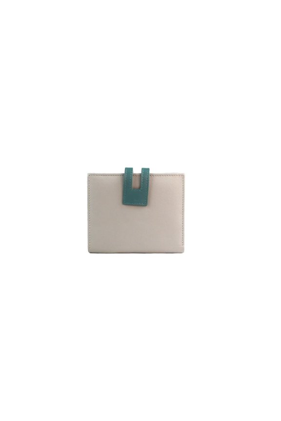 Cassie Contrast Panel Leather Coin Purse
