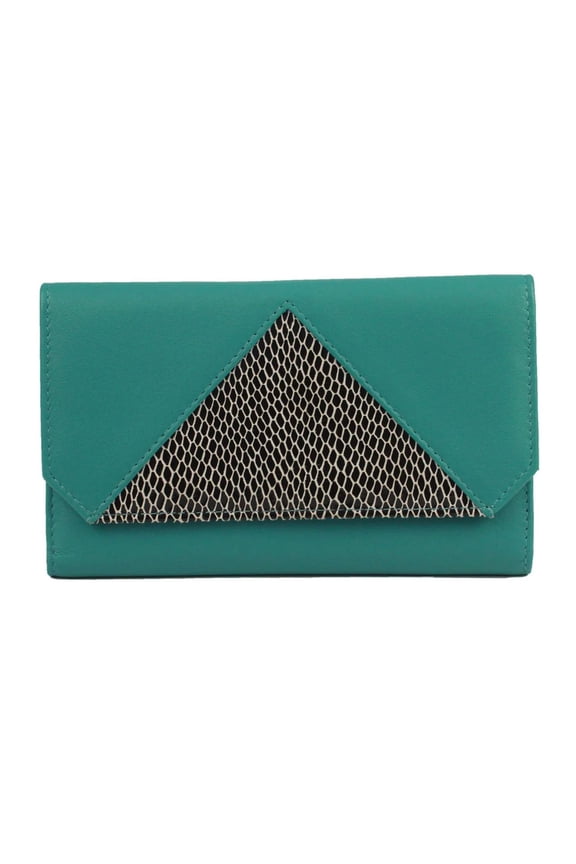 Connie Snake Print Leather Coin Purse