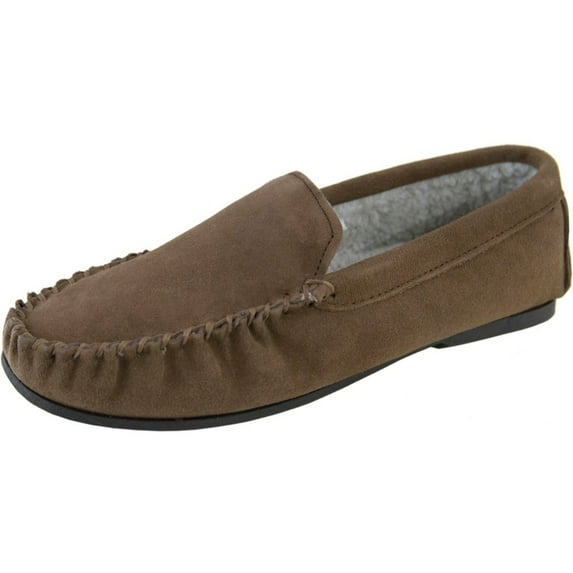 Eastern Counties Leather Mens Berber Fleece Lined Suede Moccasins