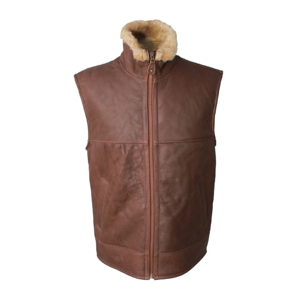 Eastern Counties Leather Mens Harvey Sheepskin Gilet