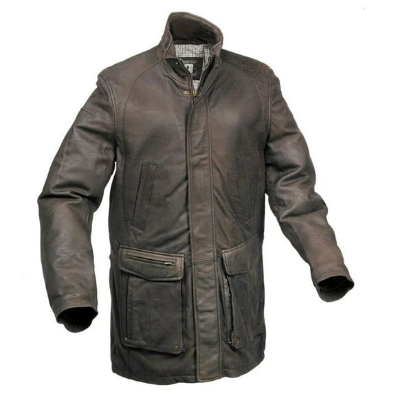 Eastern Counties Leather Mens Leather Mid Length Jacket