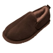 Eastern Counties Leather Mens Sheepskin Lined Soft Suede Sole Slippers