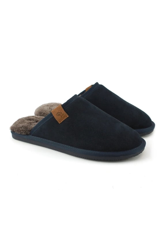 Mens Tipped Sheepskin Slippers