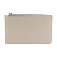 Julia Buxton Pebble RFID Coin Pouch - Black Vegan Leather Card Holder With Slots