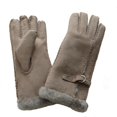 thumbnail image 1 of Eastern Counties Leather Womens Buckle Detail Sheepskin Gloves, 1 of 3
