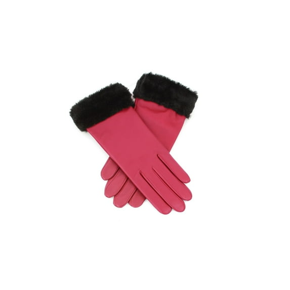 Eastern Counties Leather Womens Debbie Faux Fur Cuff Gloves