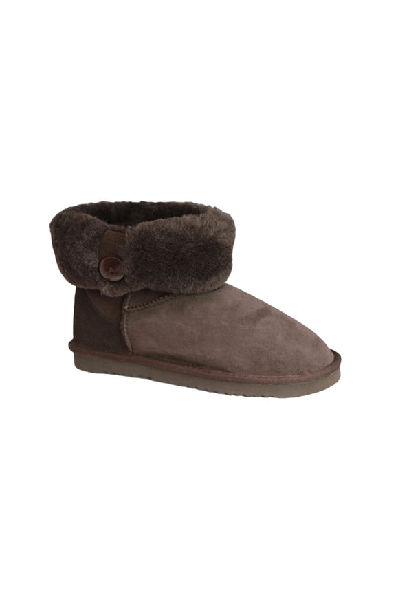 Womens Freya Cuff And Button Sheepskin Boots