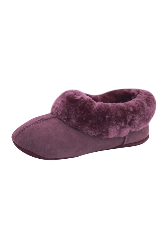 Womens Full Sheepskin Turn Slippers