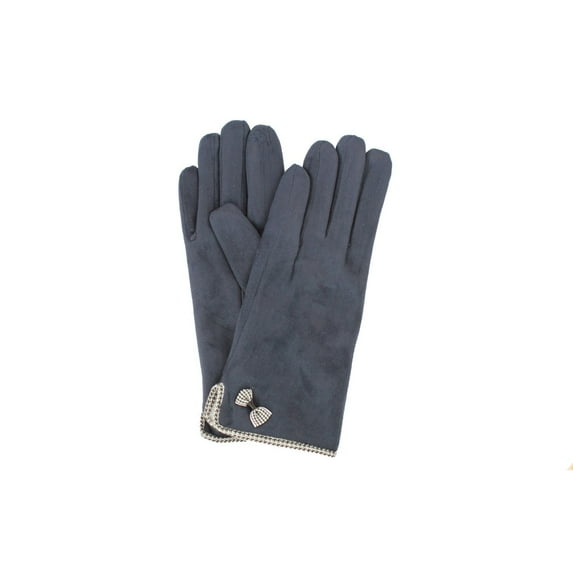 Eastern Counties Leather Womens Gaby Faux Suede Touch Screen Gloves
