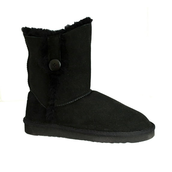 Eastern Counties Leather Womens Lacey Sheepskin Button Boots