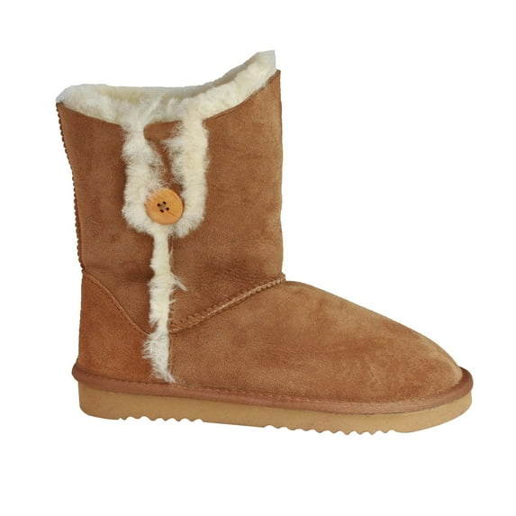 Eastern Counties Leather Womens Lacey Sheepskin Button Boots