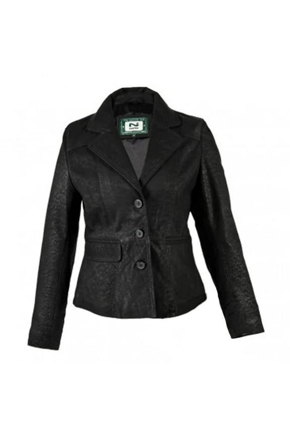 Womens Leather Short Blazer