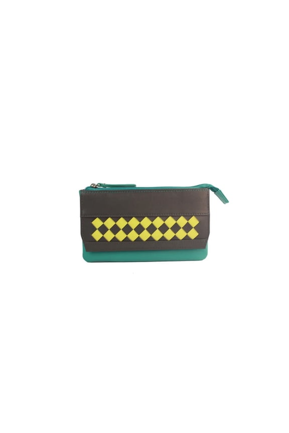 Womens Lillian Diamond Leather Coin Purse