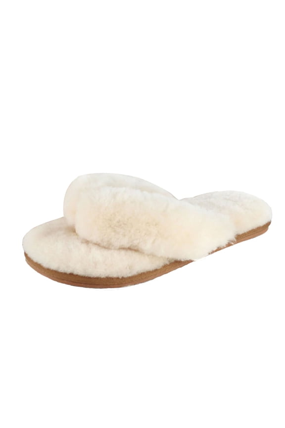 Womens Sheepskin Flip Flops