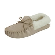 Eastern Counties Leather Womens Soft Sole Wool Lined Moccasins