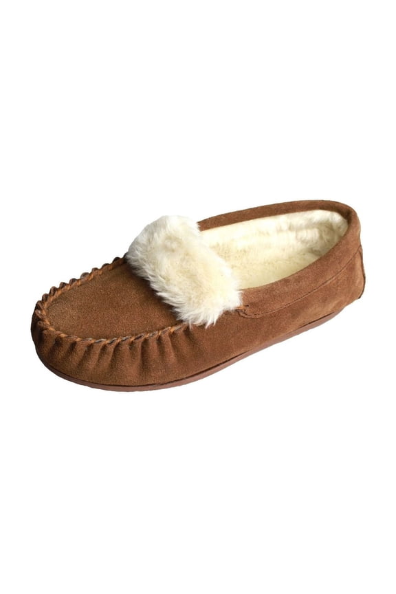 Womens Zoe Plush Lined Moccasins