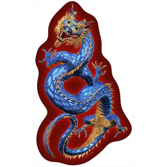 Eastern Dragon 1 Novelty Sign | Indoor/Outdoor | Funny Home Décor for Garages, Living Rooms, Bedroom, Offices | SignMission personalized gift Wall Plaque Decoration