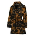 thumbnail image 1 of Eastern Dragon Pattern Women Bathrobe One Size Univeral Fits, Dragons Fashion Lightweight Plush Fleece Long Robe For Women, 1 of 3