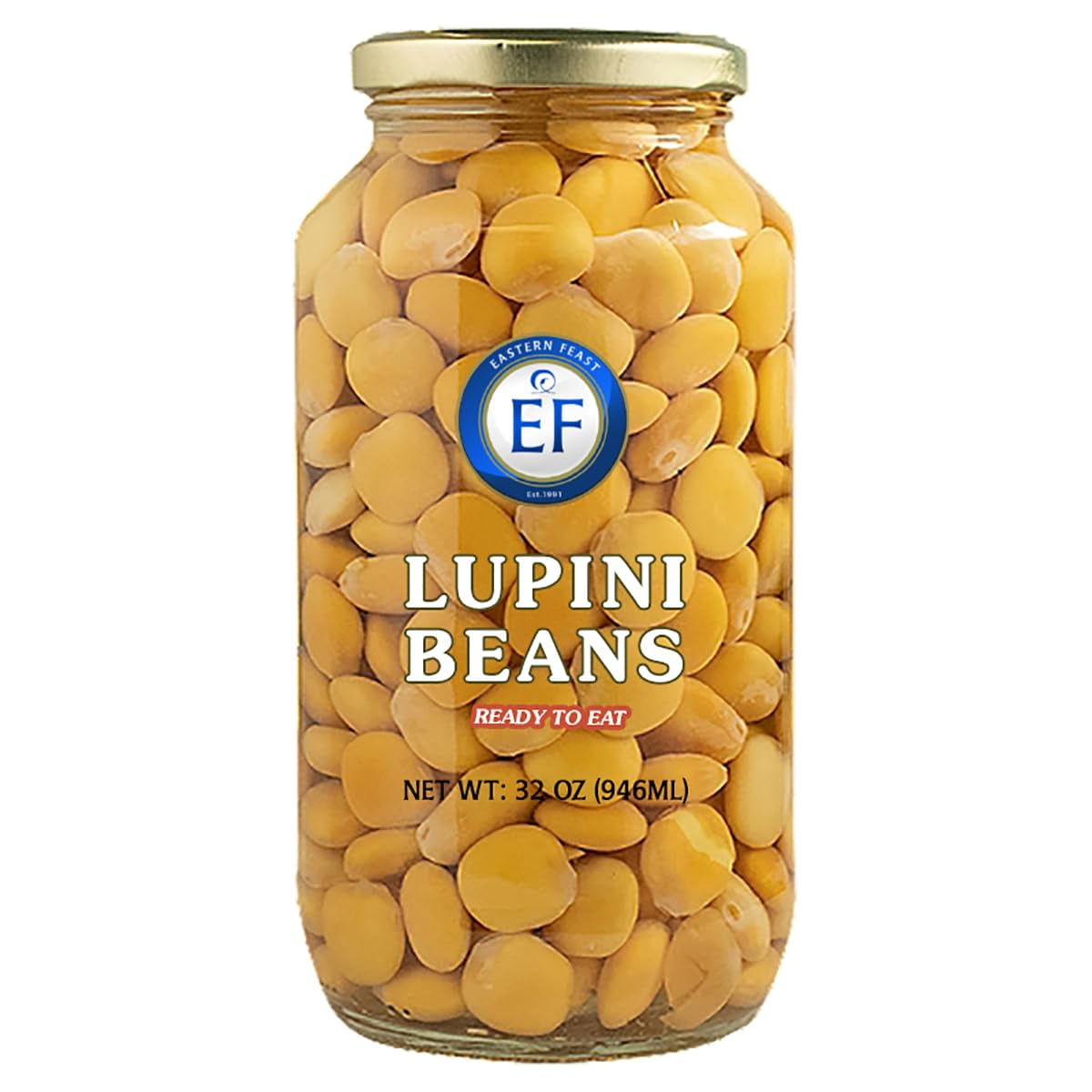 Eastern Feast Lupini Beans Ready to eat, 32 oz (946 ml)