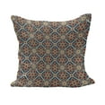 thumbnail image 1 of Eastern Fluffy Throw Pillow Cushion Cover, Oriental Cultural Motif Swirled Curved Petals Wild Flora Themed Squares, Decorative Square Accent Pillow Case, 16" x 16", Dark Blue Burgundy, by Ambesonne, 1 of 5