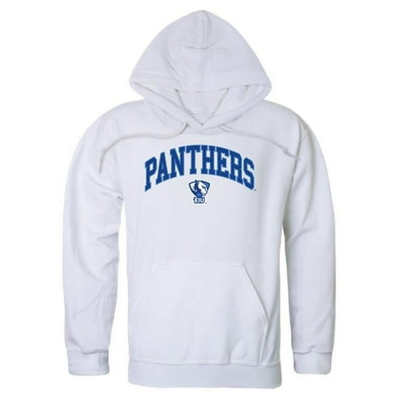 Eastern Illinois University Campus Hoodie, White - Medium