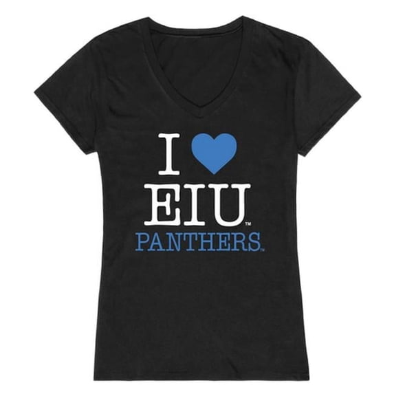 Eastern Illinois University I Love Women T-Shirt, Black - Medium