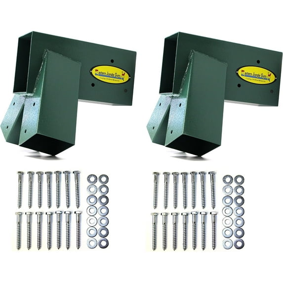 Eastern Jungle Gym Easy 1-2-3 A Frame Steel Swing Set Bracket (2 Pack)