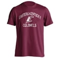 thumbnail image 1 of Eastern Kentucky Colonels EKU Distressed Retro Logo Maroon Short Sleeve T-Shirt, 1 of 1