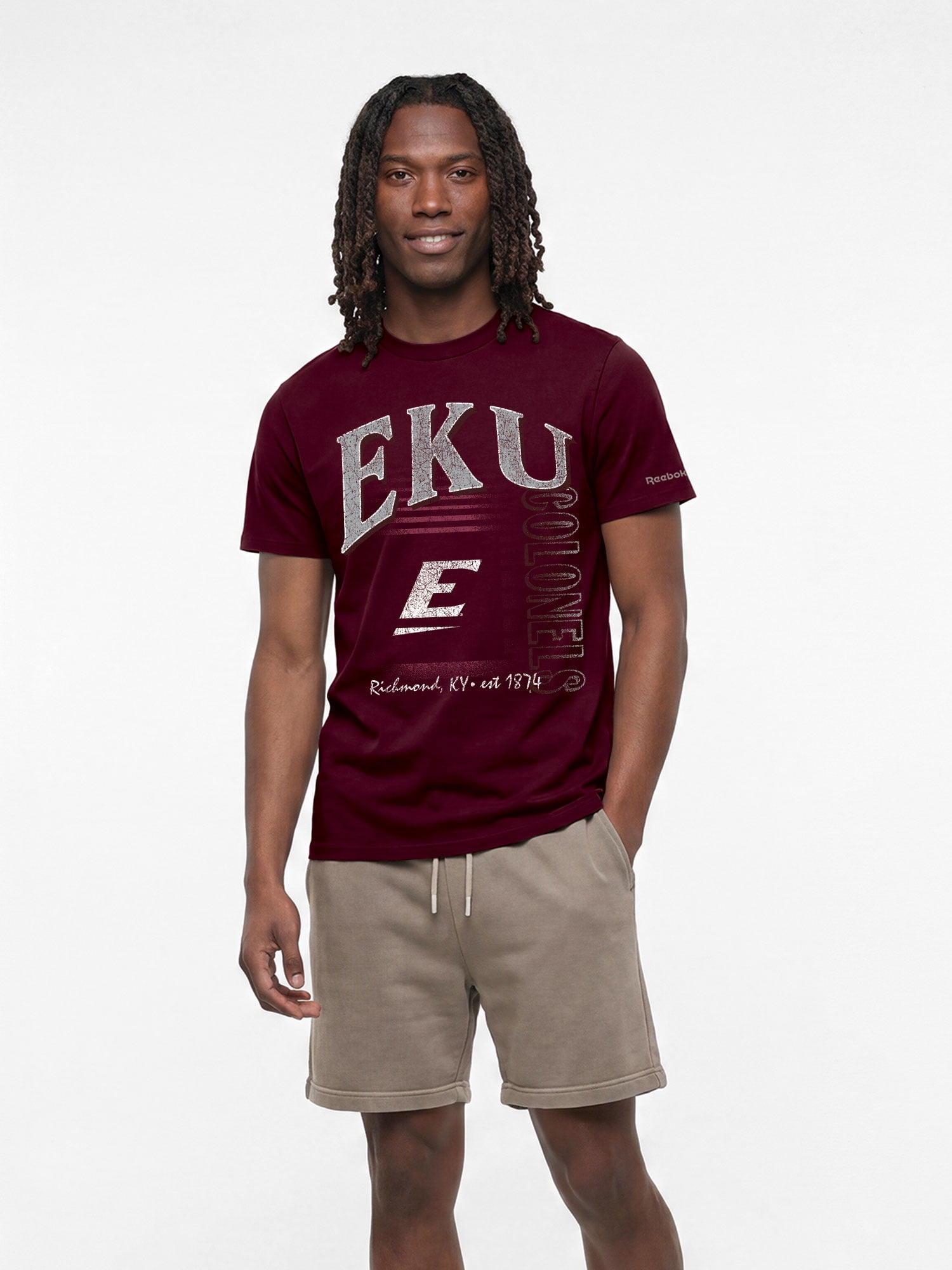 Eastern Kentucky Colonels Reebok Mens Crew Neck Short Sleeve T-Shirt