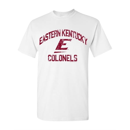 Eastern Kentucky University Colonels EKU Retro Distressed Logo Short Sleeve T-Shirt